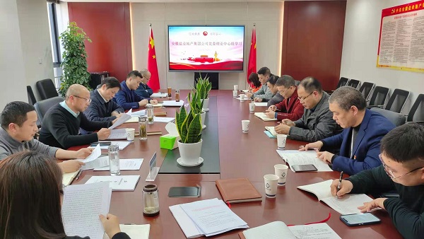 安徽鹽業(yè)地產(chǎn)集團公司召開2021年度黨委理論學習中心組第一次學習擴大會