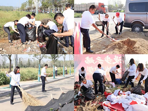 霍邱項(xiàng)目開展“衛(wèi)生大掃除，黨員我先行”主題活動(dòng)